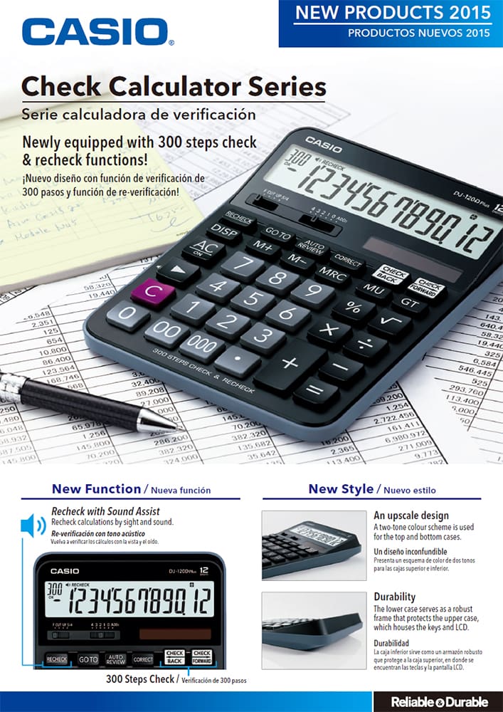 Check Calculator Series Catalog