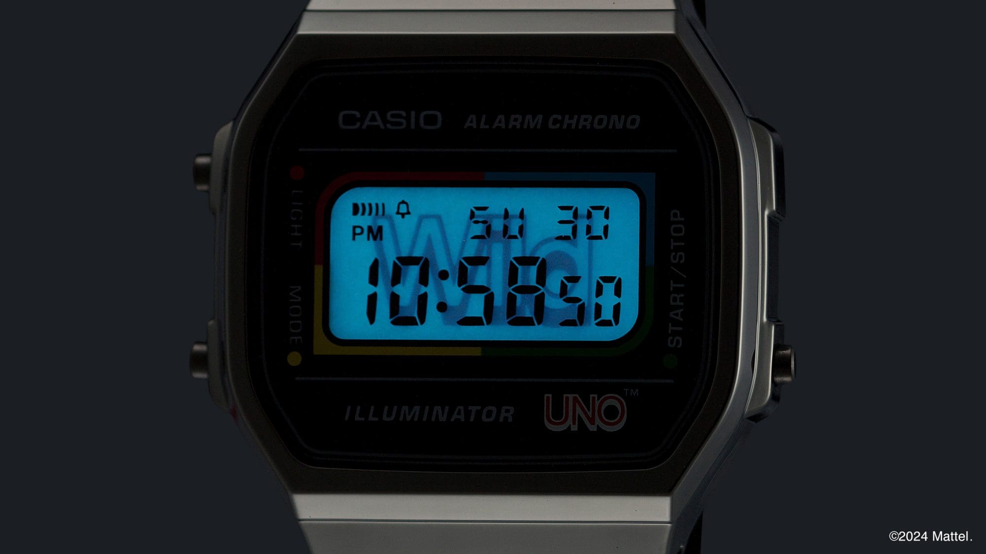 Watch face design with classic UNO™ motif
